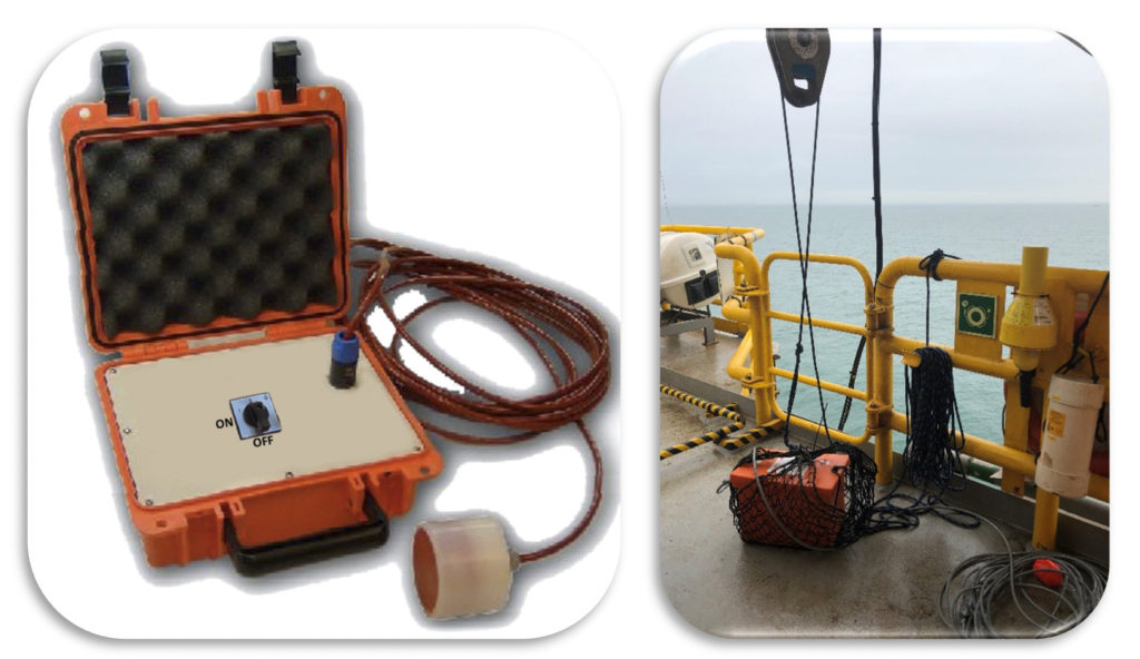 Picture of an ADD (left) and of an ADD deployment (right)