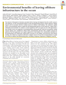 Environmental benefits of leaving offshore infrastructure in the ocean (PDF)
