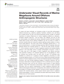Underwater visual records of marine megafauna around offshore anthropogenic structures (PDF)